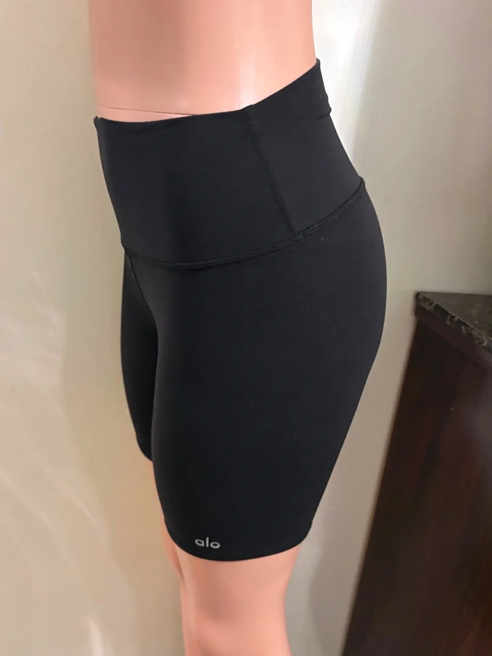 Alo High-Waist Black Bike Shorts